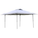 Outsunny 4 x 4m Foldable Pop Up Tent Gazebo Outdoor w/ Adjustable Legs and Roller Bag
