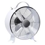 HOMCOM 26CM Electrical Table Desk Fan 2-Speed Portable for Home Office,White