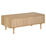 Table basse design Urban Craft placard niche panneaux particules bois pin
