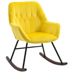 Fauteuil à bascule grand confort velours