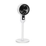 HOMCOM Oscillating Air Circulator Fan with 3 Speed Round Base Carry Handle Home Office
