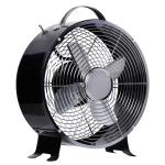 HOMCOM 26CM Electrical Table Desk Fan 2-Speed Portable for Home Office,Black