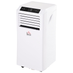 HOMCOM 557W Mobile ABS Plastic Air Conditioner w/ Remote Control White