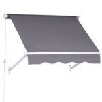 Outsunny Store Banne Manuel Gris 122 x 70 cm