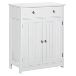 kleankin 75x60cm Freestanding Bathroom Storage Cabinet Unit w/ 2 Drawers Cupboard