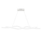 HOMCOM Lampadario LED Sospeso Ondulato, Altezza Regolabile, Luce Fredda 5000K