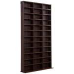 Homcom Bibliothèque Etagère Design Moderne Marron 102 x 24 x 195 cm