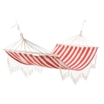 Hamac de voyage portable style hippie chic coton polyester rayé
