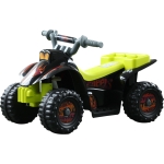 Homcom Voiture 4x4 quad électrique multifonctions 65L x 43l x 43H cm enfants +3 ans noir et jaune