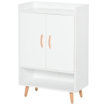 HOMCOM Mobile Scarpiera Salvaspazio in Legno Bianco per Ingresso