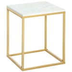 Outsunny Masuta de Cafea pentru Salon si Gradina, Culoare Auriu