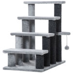 Pawhut huisdierentrap met bal 4-trede 60 x 40 x 64 cm