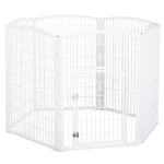 PawHut Recinto per cani per Animali Domestici 6 Pannelli 65 x 95 cm Plastica Resistente
