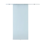 Homcom Porta Scorrevole in Vetro Smerigliato con Binario in Alluminio, 90x205cm