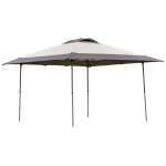 Outsunny 4 x 4m Foldable Pop Up Tent Gazebo Outdoor w/ Adjustable Legs and Roller Bag