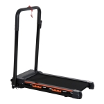 HOMCOM Tapis Roulant Elettrico Pieghevole Salvaspazio con Telecomando e Chiave di Sicurezza, 1-6 km/h, Potenza 0.5HP, 105x56x108.5cm