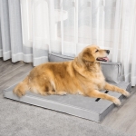 Culcus pentru Caini si Pisici PawHut de Interior cu Perne Detasabile di Lavabile, Patut pentru Caini Capitonat, Φ99x71x28cm, Gri