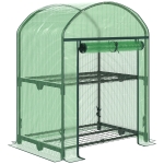 Outsunny minisera de gradina, copertina PE, 69x49x92cm, verde