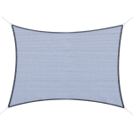 Outsunny Voile d'ombrage rectangulaire 4L x 3l m HDPE gris