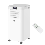 HOMCOM 8000BTU Portable Air Conditioner 4 Modes LED Display 24 Timer Home Office White
