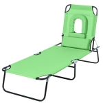 Bain de soleil de lecture inclinable pliable