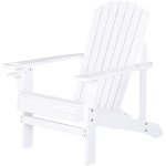 Outsunny Fauteuil de Jardin Adirondack en Bois de Cèdre Blanc