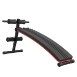 Banc de musculation pliable hauteur réglable 5 positions rouge noir