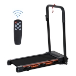 HOMCOM Cinta de Correr y Andar con Botón de Emergencia Pantalla LCD Mando a Distancia 1-6 km/h Potencia de Motor 500W Ahorra Espacio 105x56x108,5 cm Negro