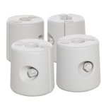 Outsunny 4 x Gewichte Pavillon Standfuß Standsicherung Partyzelt Befüllung mit Wasser/Sand PE ∅24xH25cm