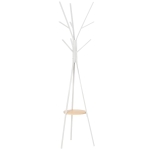 HOMCOM Coat Rack, 45Lx45Wx180H cm, Metal-White