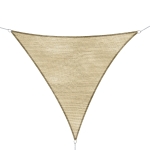 Outsunny Sonnensegel Sonnendach Sonnenschutz Dreiecke HDPE Beige 3 x 3 x 3 m