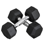 HOMCOM Hexagon Kurzhanteln Griff gerändelt 2 x 5 KG