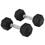 HOMCOM Hexagon Kurzhanteln Griff gerändelt 2 x 6 KG