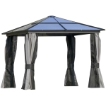 Outsunny Pavillon Polycarbonat 3,6 x 3 m