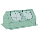 Outsunny Greenhouse W/ 2 Windows, 120Lx60Wx60H cm, Steel Frame-Green