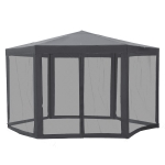 Outsunny Gartenpavillon 390 cm x 390 cm x 250 cm