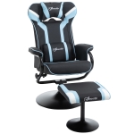 Vinsetto Poltrona Reclinabile con Poggiapiedi Stile Gaming Inclinazione 130°