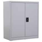 Vinsetto Armadietto Portadocumenti con Chiusura di Sicurezza in Acciaio, Grigio, 80x40x92.5cm