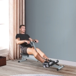 HomCom Aparat de Vaslire Profesional pentru Fitness cu Display, 130x67.5x67cm