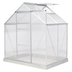Outsunny Aluminium Gewächshaus 193 cm x 126 cm x 205 cm
