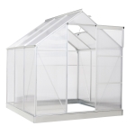 Outsunny Aluminium Gewächshaus 193 cm x 187 cm x 205 cm