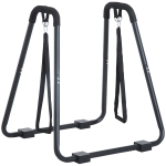 HOMCOM® Dipstation met slingtrainer dipstandaard parallel staven slingtrainer, staal, zwart, 90 x 81 x 92.5 cm