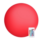 HOMCOM Ф30 x H29cm LED Ball Light 16 RGB Color Cordless Rechargeable Remote Control