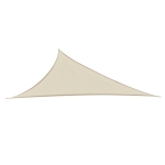 Outsunny Tenda da sole triangolare -Tenda a vela Anti UV - Beige 5x5x5m