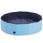 PawHut Pet Swimming Pool, Foldable, 120 cm Diameter-Blue