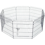 PawHut Parque Perros Jaula Plegable Mascotas Cerca Entrenamiento Cachorros 8 Vallas (71x76cm)