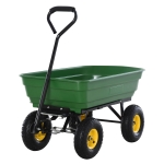 Outsunny Chariot de Jardin à Main Charge Max 150 kg