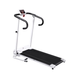 Homcom Tapis de Course électrique Pliable Blanc 125 x 61 x 118 cm