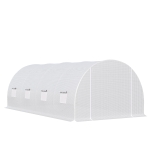 Outsunny FOLIA CIEPLARNIA OGRODOWA 6 x 3 x 2m 8 okien bocznych