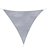 Outsunny Sonnensegel Sonnendach Sonnenschutz Dreiecke HDPE 4 Farben Neu (Grau, 4x4x4m)